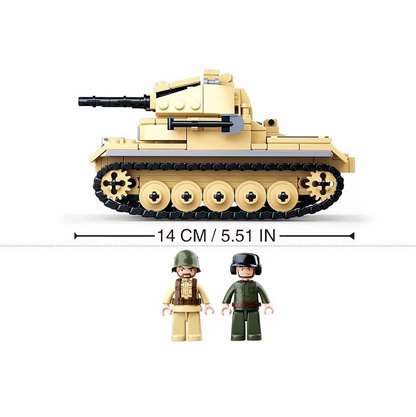 Sluban WWII Panzer II Tank - Model Bricks Kit