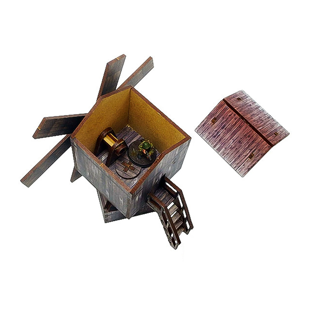 Pre-Painted WW2 Ostfront Village Windmill – 28–30mm Tabletop Scenery