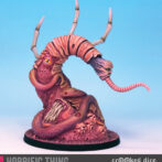 Horrific Thing by Crooked Dice a resin multi part 28mm scale miniatures for your tabletop games representing a classic movie sci fi style monstrosity being a mass of human faces and tentacles
