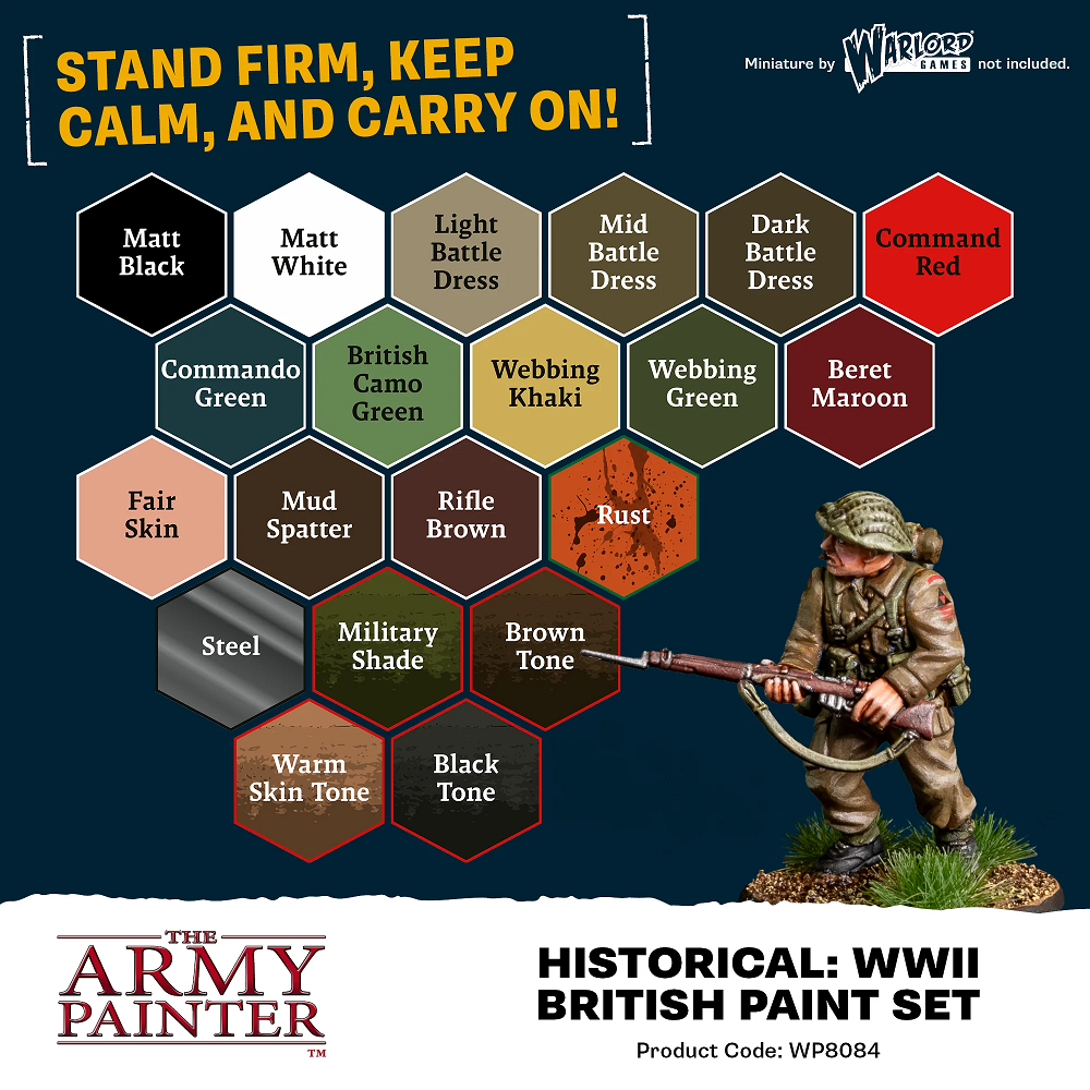 World War II British Paint Set - Warpaints Fanatic by Army Painter