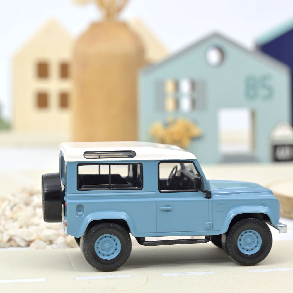 Land Rover Defender Blue & White 1:43 - Metal