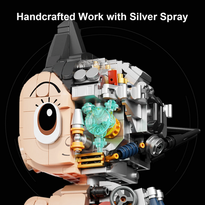 Mechanical Astro Boy Statue Brick Building Set - Pantasy
