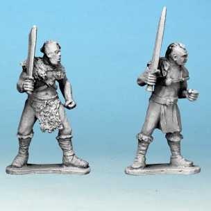 Half Orc Marauders With Hand Weapons And Shields - Crusader Miniatures