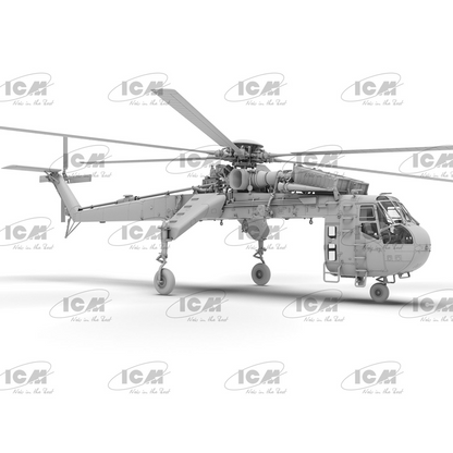 Sikorsky CH-54A Tarhe Heavy Lift Helicopter - ICM 1:72 Model Kit