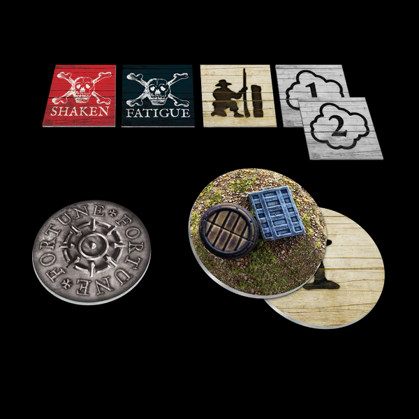 Port Royal Tokens and Terrain Punchboard Set