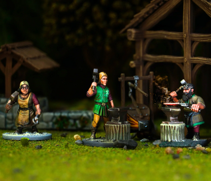 Classic Fantasy Villagers (2): Elves & Dwarves - Wargames Atlantic