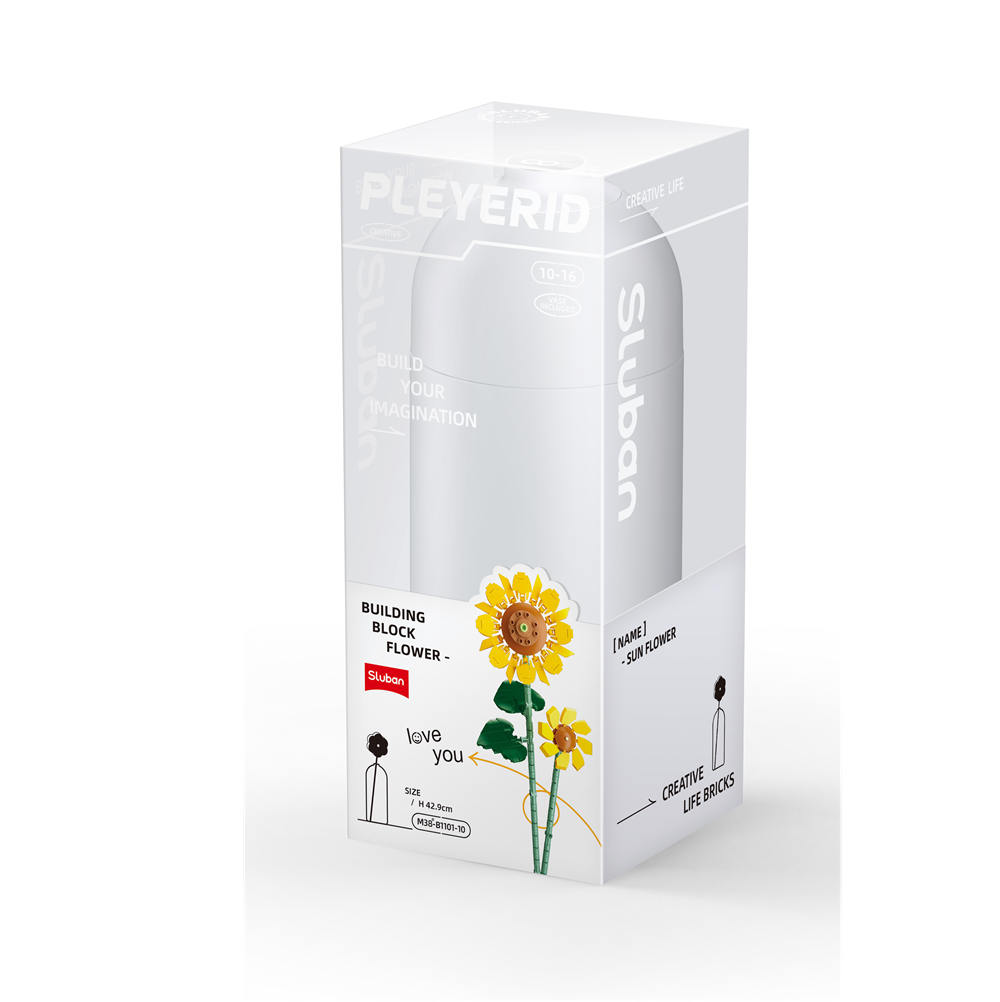 Sluban Sunflower Flower Brick Kit - Pleyerid