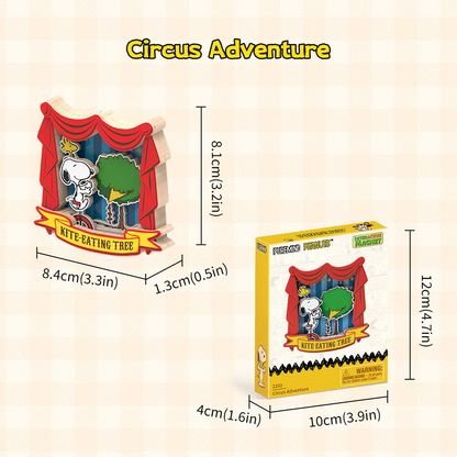 Peanuts Circus Adventure  - Puremind Wooden Model Kit