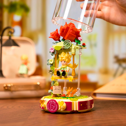 The Little Prince Rose Swing Display Model Brick Building Set - Pantasy