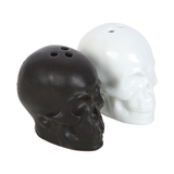 One black and one white ceramic skull for your salt and pepper holding needs, bringing some spooky class to your dinner table, making a great New Home gift for a friend or adding extra detail to your Halloween party.