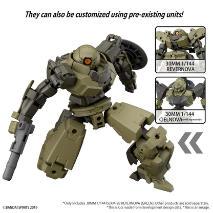 30MM BEXM-28 Revernova Green - Gunpla Model Kit