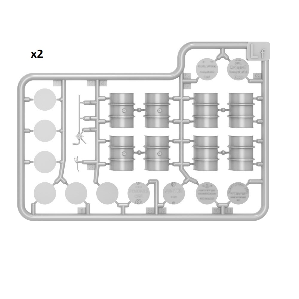 MiniArt Fuel & Oil Drums 1930–50s - 1:48