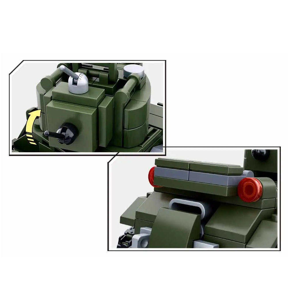 Sluban BT-7 Cavalry Tank - WW2 Building Brick Kit