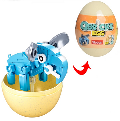 Sluban Qbricks Mammal Mystery Egg Building Brick Kit -1 Random Collectible Animal