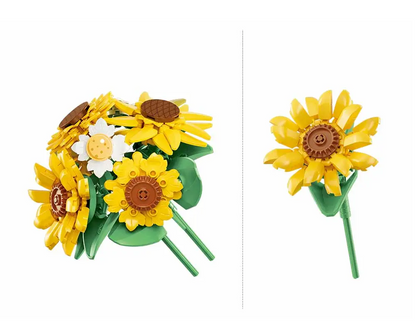 Sluban Sunflower Plated Vase - Pleyerid Building Brick Kit