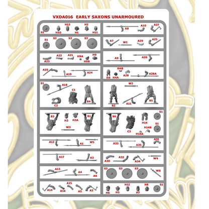 Victrix Early Saxon Unarmoured Warriors