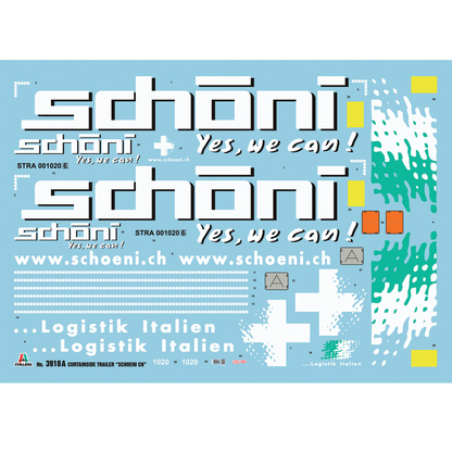 Italeri Curtainside Trailer "Schoeni.ch"  | 1:24