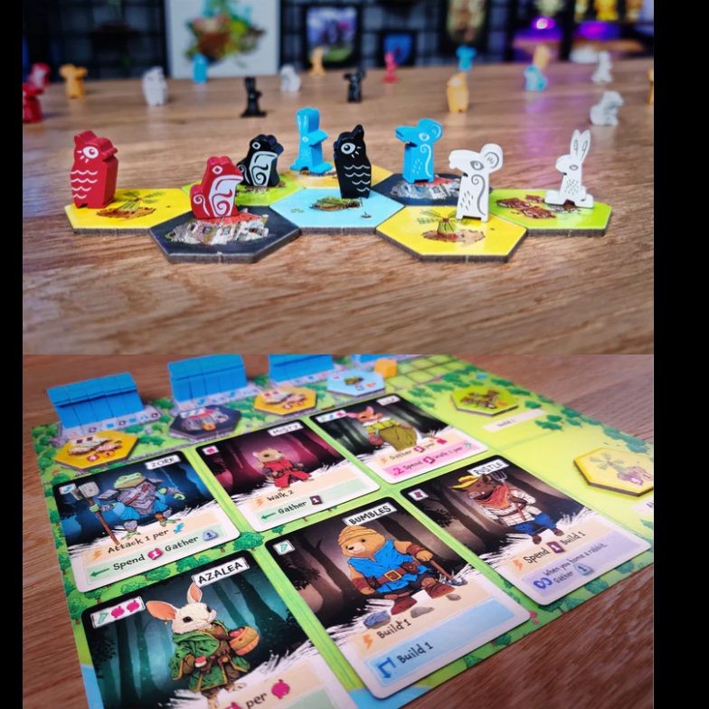 Emberleaf – Card-Dancing, Tile Placement & Engine-Building Board Game