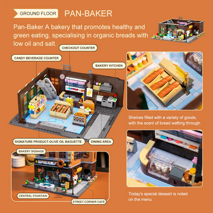 Bakery Brick Building Set - Pantasy