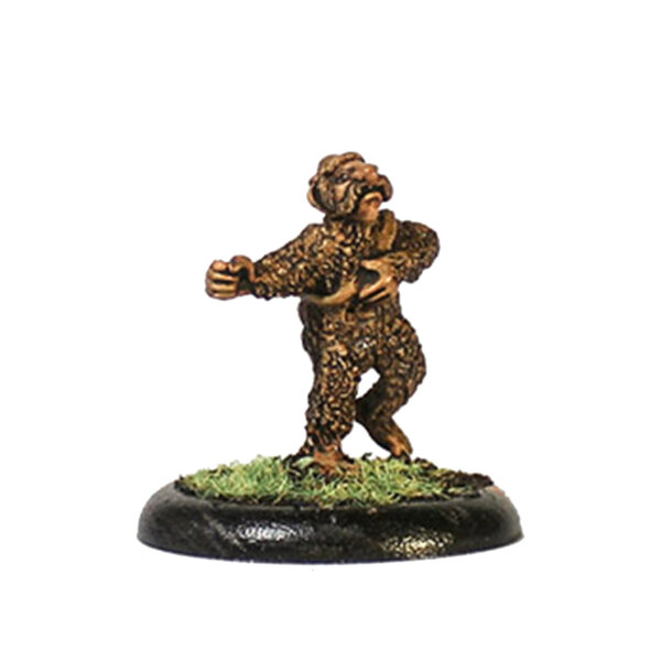 Brownie by Oakbound Studio. A lead pewter miniature supplied with 30mm round lipped base. The house elf of the Fae world, this characterful miniature will be a great edition for your tabletop.