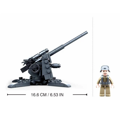 Sluban WW2 German 88MM Flak Anti Tank Fun - WW2 Army Building Brick Kit