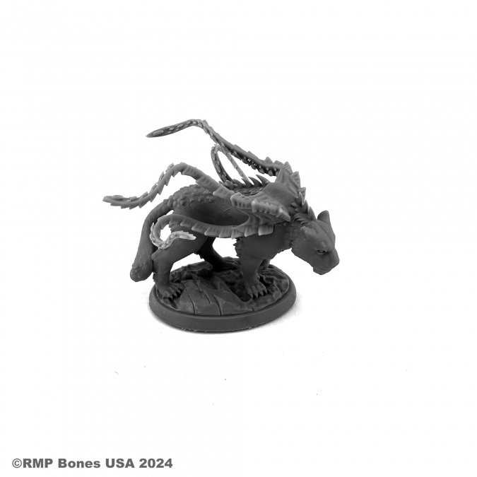 07121 Phase Cat by Reaper Miniatures sculpted by Chris Lewis for your tabletop gaming needs. This gaming figure is a hybrid product of Bones USA plastic for the body and RMP printed resin for the tentacles