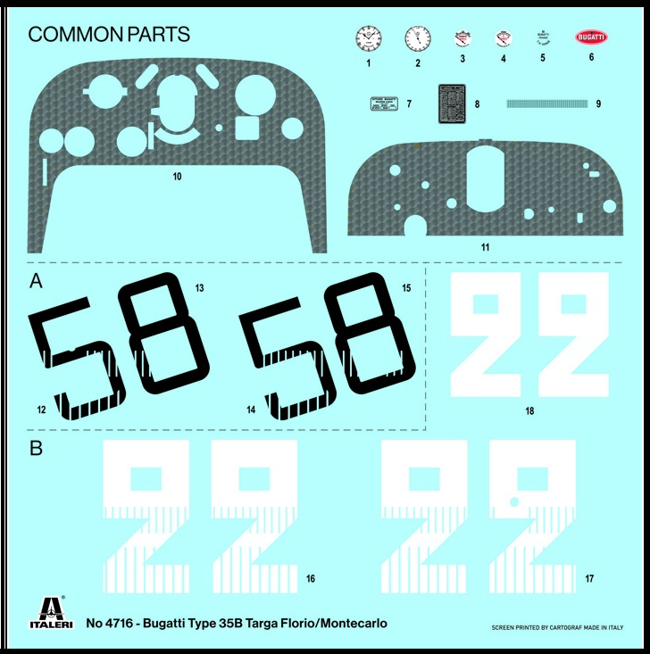 Italeri Bugatti Type 35B - Targa Florio '29 / Monaco GP '30 | 1:12