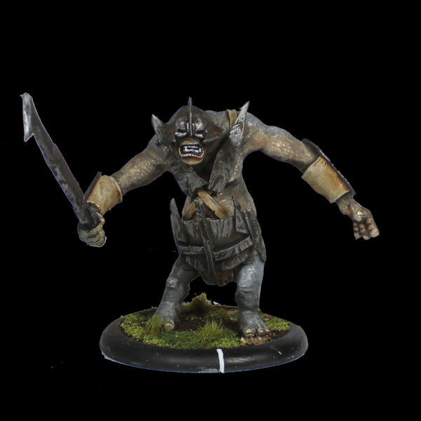 Armoured Tjitnir by Oakbound Studio. A lead pewter miniature of a mountain goblin that can be assembled with or without armour