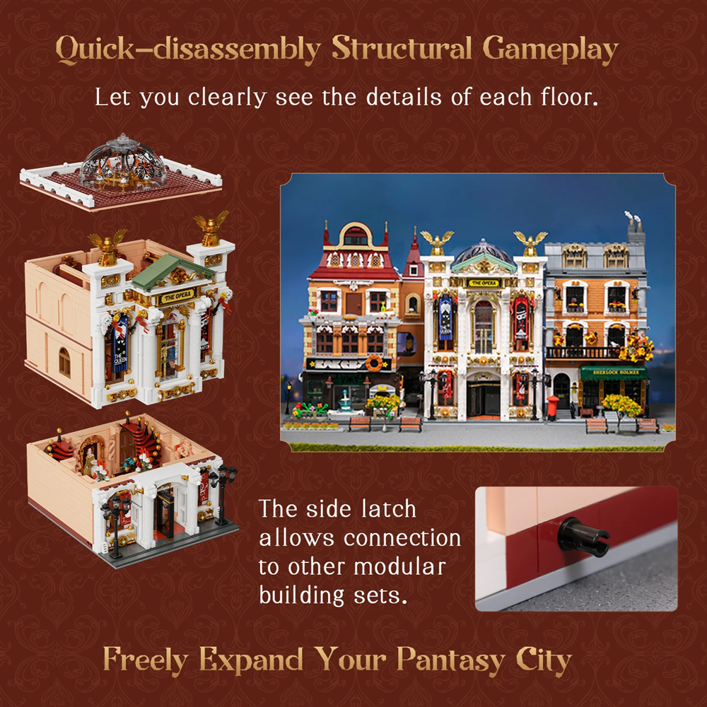 Retro Opera Brick Building Set - Pantasy