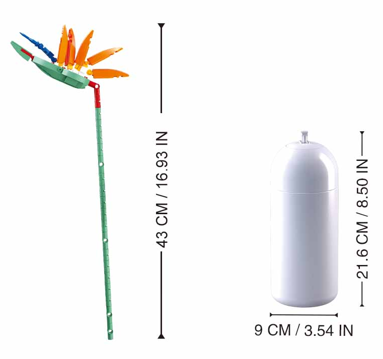 Sluban Strelitzia Reginae Bird of Paradise Flower Brick Kit - Pleyerid
