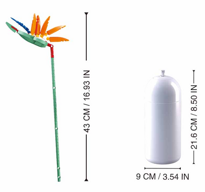 Sluban Strelitzia Reginae Bird of Paradise Flower Brick Kit - Pleyerid