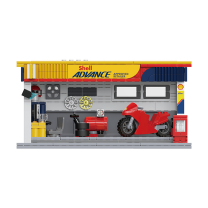 CaDA Shell Maintenance Service Station - Building Brick Model Kit