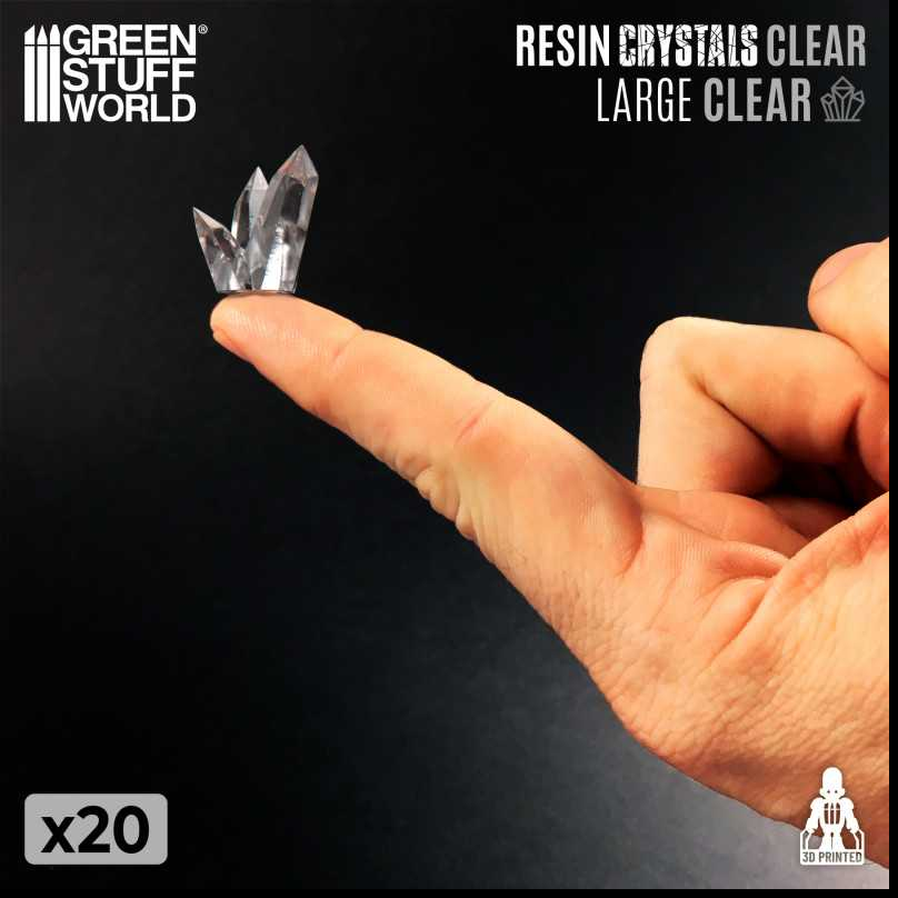 Clear Resin Crystals - Large