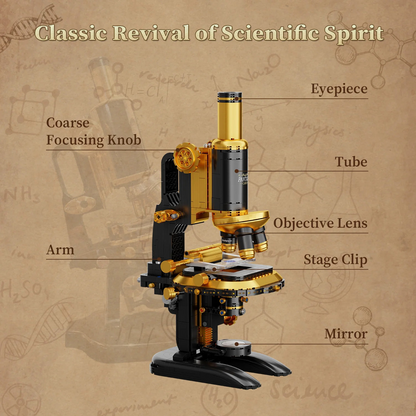 Retro Microscope Brick Building Set - Pantasy