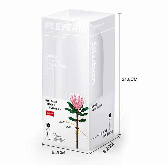 Sluban Protea Cynaroides Flower Brick Kit - Pleyerid