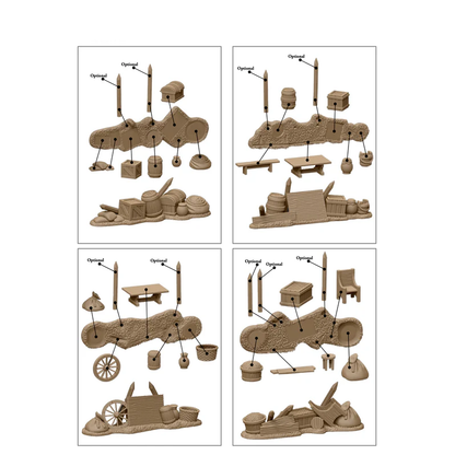 Markets & Barricades General Accoutrements - Wargames Atlantic