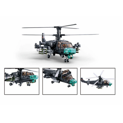 Sluban Russian KA-52S Gunship Helicopter - Model Bricks Kit
