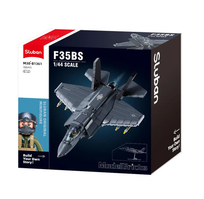 Sluban F-35BS Lightning Fighter Jet -  1/44 Building Brick Kit