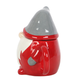 Red & Grey Gonk Lidded Mug. This wonderful Christmas gnome can help bring festive cheer to your home