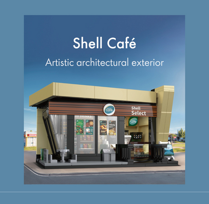 CaDA Shell Select Coffee Shop Café - Building Brick Model Kit