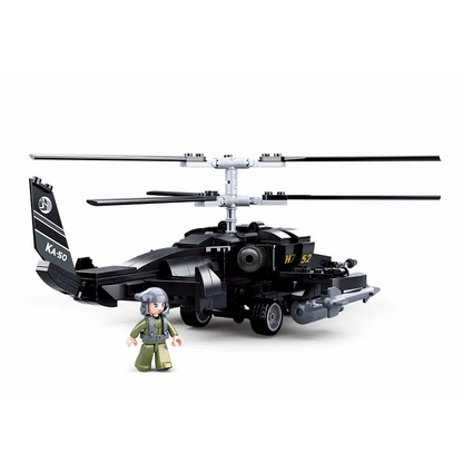Sluban KA-52S Black Shark Gunship Helicopter - Army Building Brick Kit