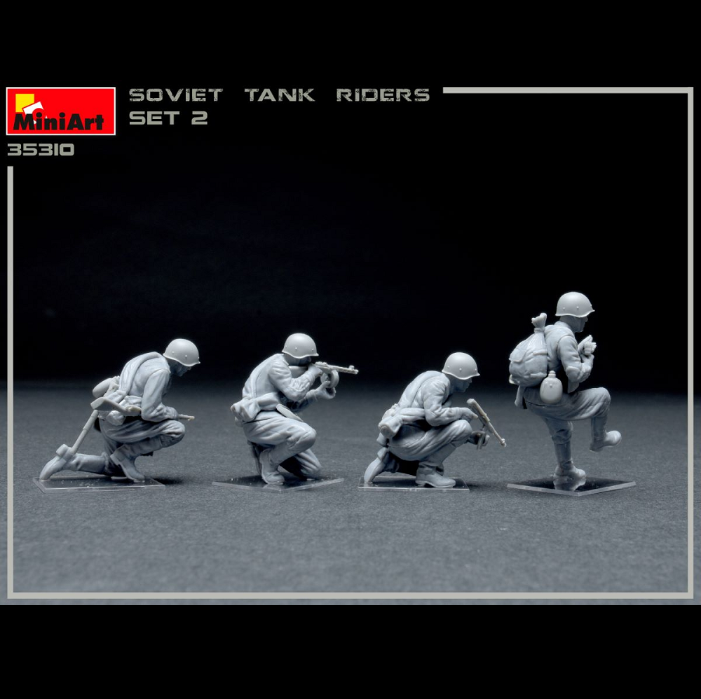 MiniArt Soviet Infantry Tank Riders Set 2 - 1:48