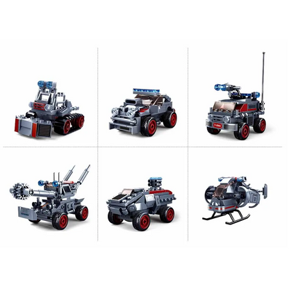 Sluban Space War Command Vehicle 6-in-1 - Building Brick Kit