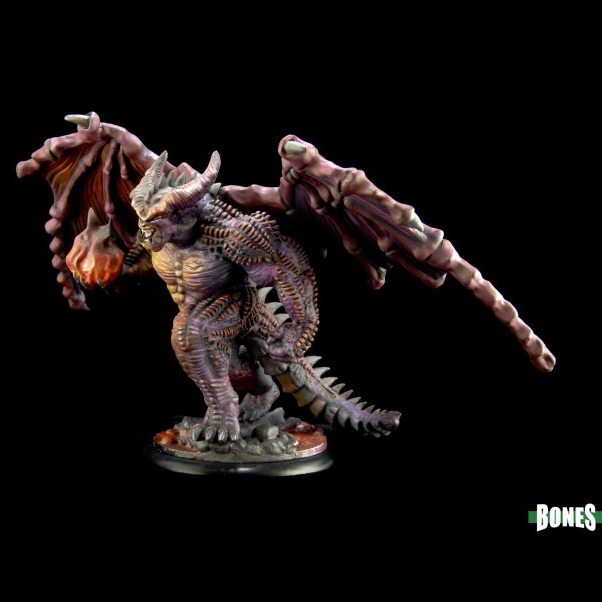 77936 Agramon Pit Devil, this ominous creature has large wings and tail 