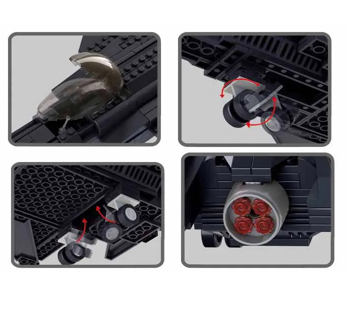 Sluban Stealth Multirole Fighter - Army Building Brick Kit