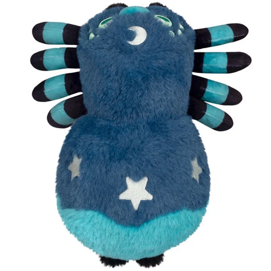 Blue plush spider toy with star ...