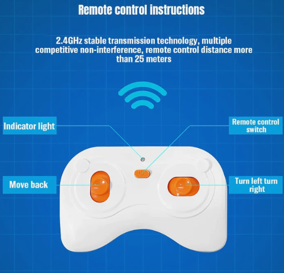 Yellow Evo Race Car - Cada RC Brick Model Kit