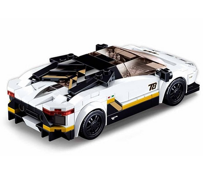 Sluban White Sports Car - Model Bricks
