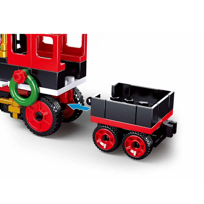 Sluban Train - New Year Town Building Brick Kit