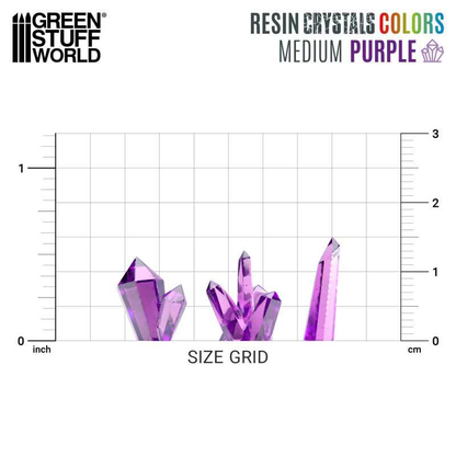 Purple Medium Resin Crystals - Green Stuff World